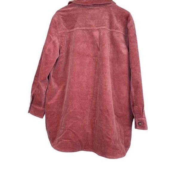LOFT Salmon Pink Corduroy Shirt Jacket XL NWT - Picture 4 of 8
